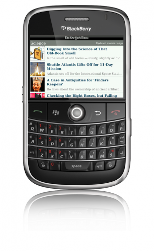 The New York Times Blackberry