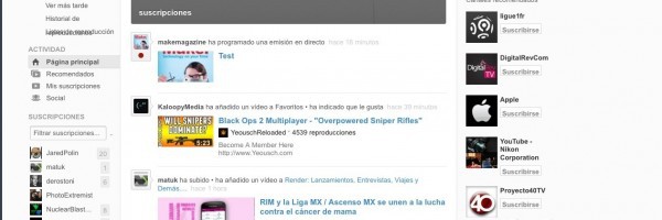 Disfruta del nuevo diseño experimental de YouTube desde tu navegador favorito