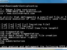 Contig es un desfragmentador para archivos o carpetas