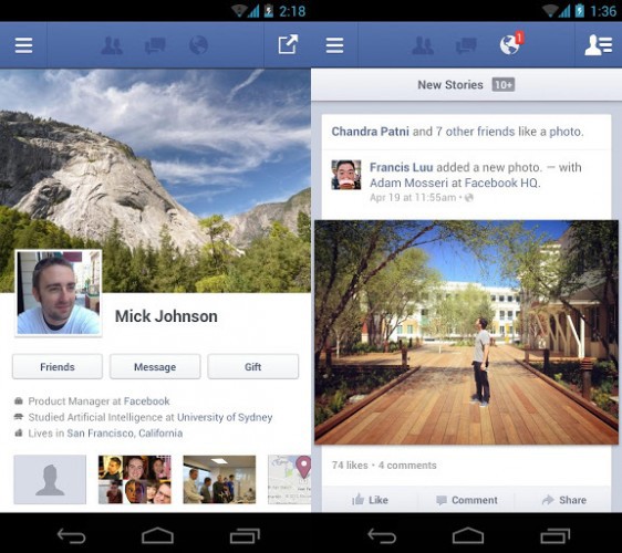 Facebook para Android ahora con soporte para mensajes de voz
