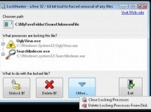 LockHunter: un programa para borrar archivos bloqueados por otros programas
