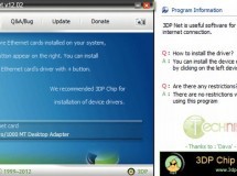 3DP Net: instalador de tarjetas de red