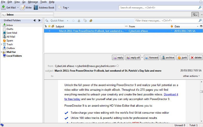 Disponible Thunderbird 52.0, estas son sus novedades