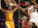 Kobe Bryant y Lebron James, jugadores del mes de Febrero en la NBA