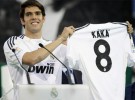 Primeras imagenes de Kaká con la camiseta del Real Madrid