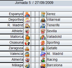 Comiendo masilla lo mismo Liga Española 2009/10 1ª División: previa, horarios y retransmisiones de la  Jornada 5