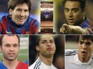 Messi, Xavi, Iniesta, Cristiano Ronaldo y Kaká son los candidatos al FIFA World Player