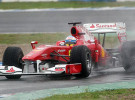 El primer día de test de Fórmula 1 en Jerez estuvo marcado por la lluvia