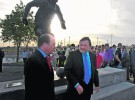 Inaugurada la estatua en homenaje a Antonio Puerta