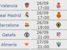 Liga Española 2010/2011 Jornada 5: horarios y retransmisiones con Levante-Real Madrid y Athletic-Barcelona