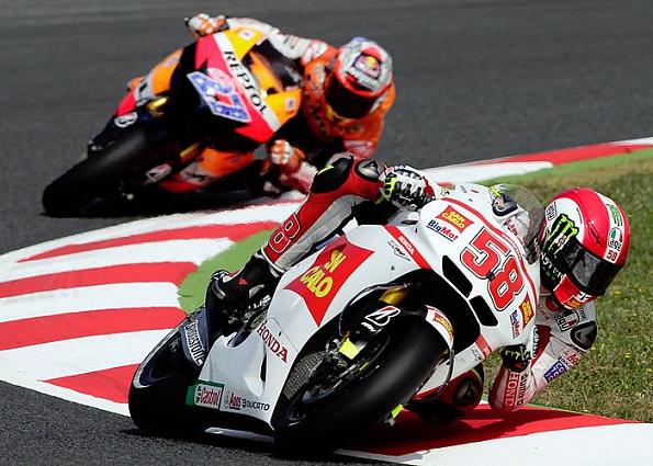 GP de Catalunya de motociclismo 2011: Simoncelli consigue la pole en MotoGP por delante de Stoner y Lorenzo