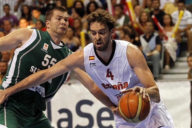 Preparación Eurobasket Lituania 2011: España gana sin brillo a Eslovenia en Málaga