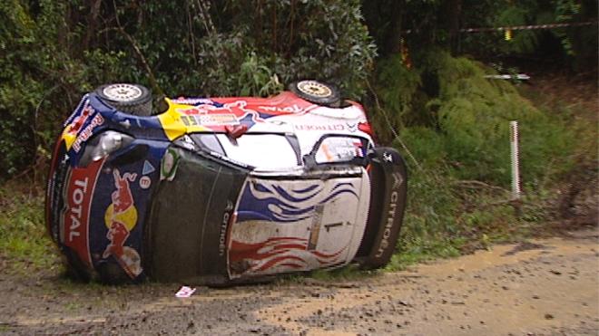 Rally de Australia: los accidentes de Loeb y Ogier dejan a Hirvonen y Latvala al frente