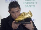 Cristiano Ronaldo recibe su segunda Bota de Oro