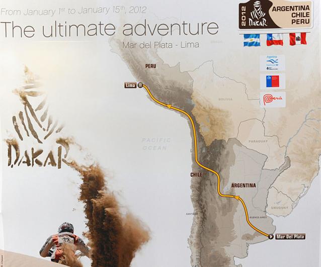 El recorrido del Dakar 2012 fue presentado en París