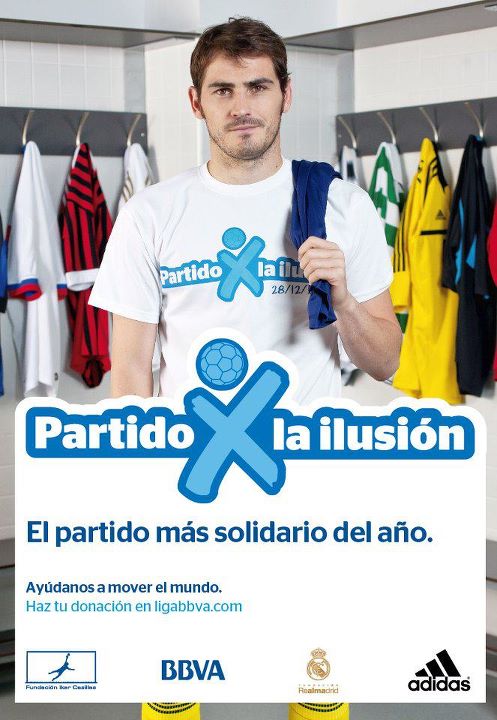 El ‘Partido x la ilusión’ de Iker Casillas, presentado y con las entradas a la venta