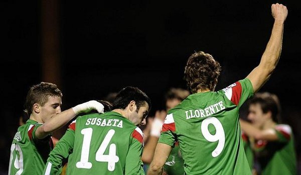 Copa del Rey 2011/12: el Athletic gana al Mirandés con dos goles de Llorente