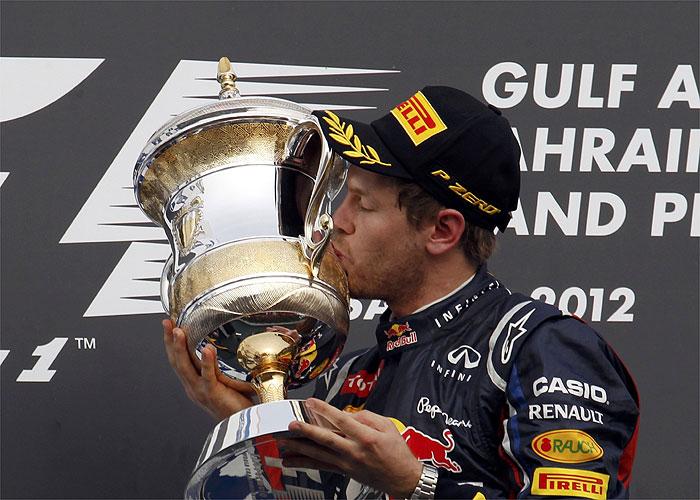 GP de Barhéin 2012 de Fórmula 1: Vettel gana por delante de Raikkonen y Grosjean, Alonso es 7º