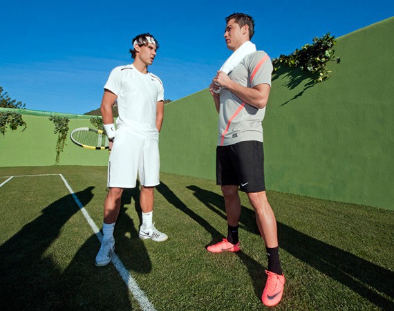 Cristiano Ronaldo y Rafa Nadal se retan con unas Nike Mercurial Vapor en juego