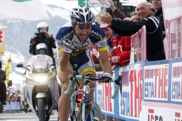 Giro de Italia 2012: el belga Thomas De Gendt se exhibe en el Stelvio