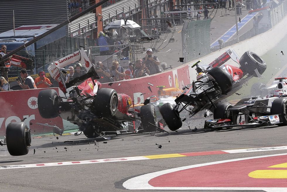 GP de Bélgica 2012 Fórmula 1: Button gana, Alonso abandona en la primera curva