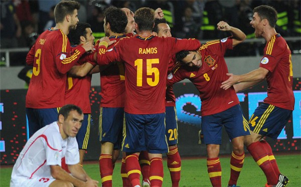 Clasificación Mundial 2014: España gana con apuros su primer compromiso ante Georgia