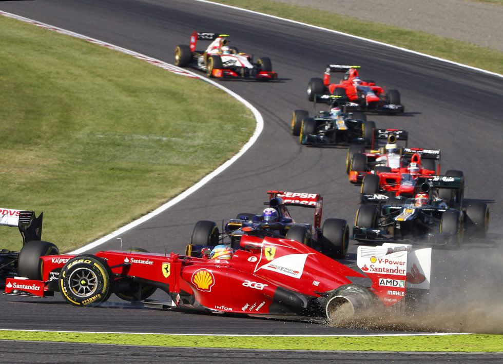 GP de Japón 2012 Fórmula 1: Vettel gana, Alonso abandona y el Mundial se aprieta