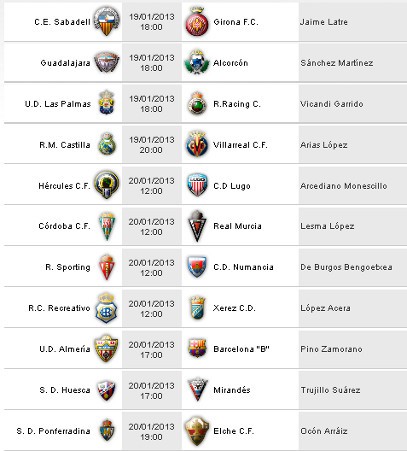 Liga Española 2012-2013 2ª División: horarios y retransmisiones de la Jornada 22