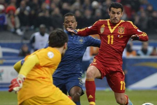 España conquista Francia gracias a un gol de Pedro