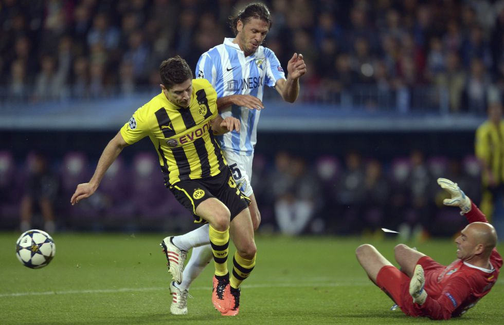 Liga de Campeones 2012-2013: el Málaga empata sin goles y soñará en su visita a Dortmund