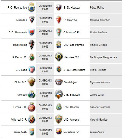 Liga Española 2012-2013 2ª División: horarios y retransmisiones de la Jornada 42