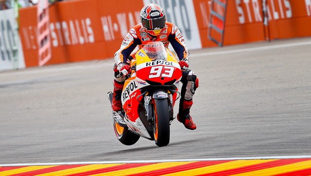 GP de Aragón de motociclismo 2013: Márquez, Terol y Rins marcan las poles