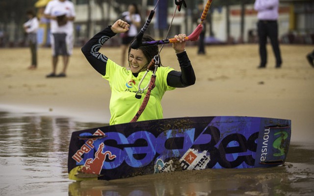 Gisela Pulido, otra vez campeona del mundo de kitesurf