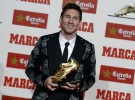 Leo Messi recibe su tercera Bota de Oro
