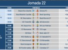 Liga Española 2013-2014 2ª División: horarios y retransmisiones de la Jornada 22
