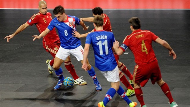 Europeo Fútbol Sala 2014: España empata con Croacia en su debut