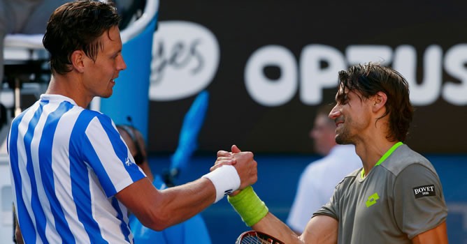 Open de Australia 2014: Berdych derrota a David Ferrer y es semifinalista, Bouchard a semis