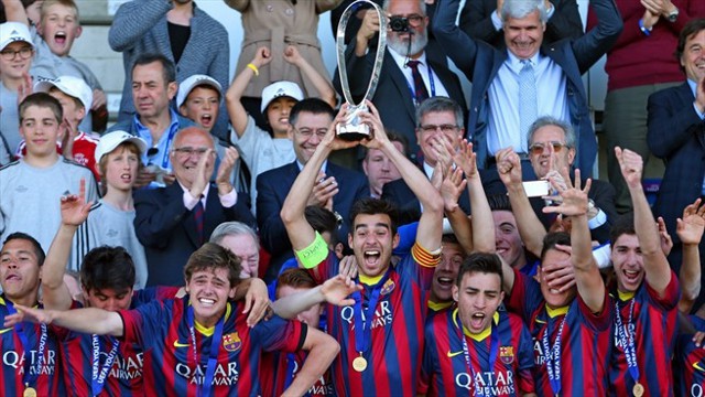 El Barcelona es el primer campeón de la Youth League