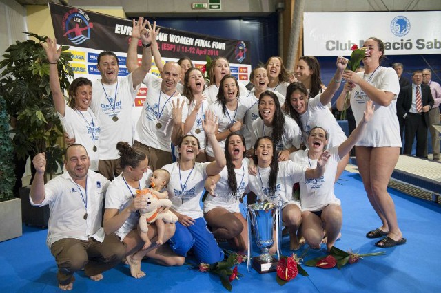 El CN Sabadell repite como campeón de Europa de waterpolo femenino