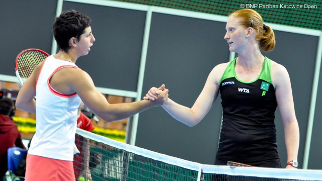WTA Katowice 2014: Carla Suárez a 2da ronda; WTA Bogotá 2014: Lourdes Domínguez a 2da ronda