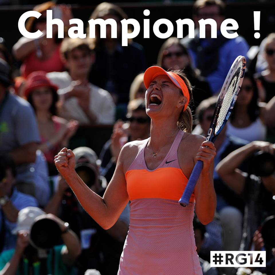 Roland Garros 2014: Sharapova conquista el título ganando una espectacular final ante Halep