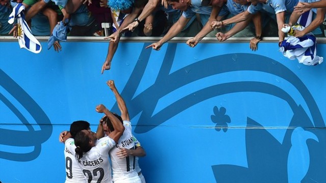 Mundial de Brasil 2014: Uruguay deja fuera a Italia y Costa Rica se queda la primera plaza