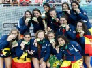 La selección española de waterpolo femenino gana el Europeo de 2014