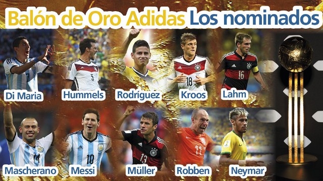 Mundial de Brasil 2014: los nominados por la FIFA a los premios individuales