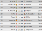 Liga Española 2014-2015 1ª División: horarios y retransmisiones de la Jornada 3
