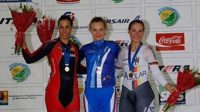 España consigue tres medallas en los Europeos de ciclismo en pista de 2014