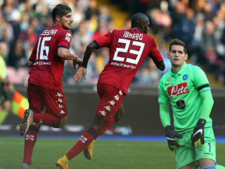 Nápoles-Cagliari empate a 3