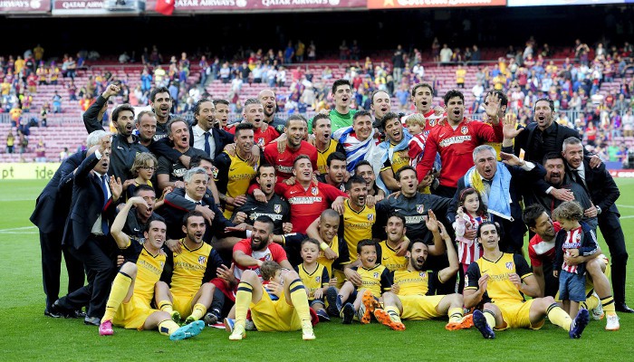 El Atlético de Madrid conquistó la liga en el Camp Nou