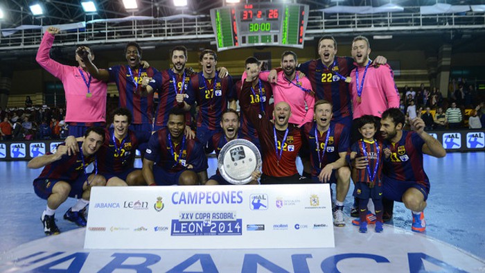 El Barcelona ganó en León la Copa ASOBAL 2014, la cuarta consecutiva