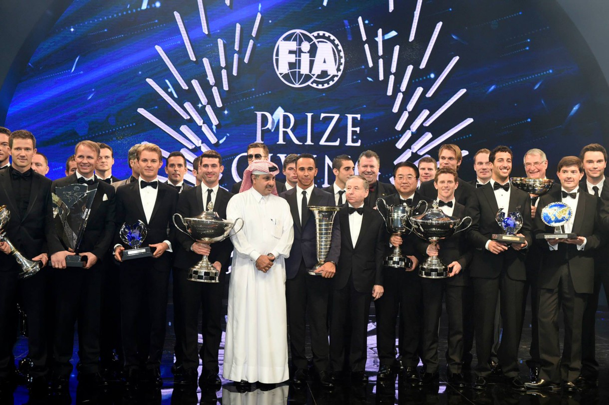 Los campeones del año reciben su premios en la Gala FIA 2014